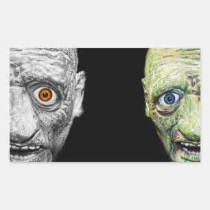 MONSTER HALLOWEEN STICKERS RECTANGLE