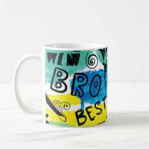 Monster Hand Drawn Kids Pattern Coffee Mug
