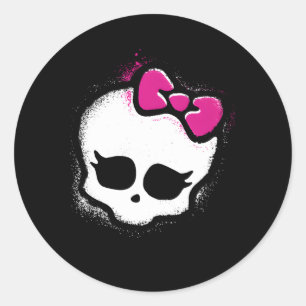 Monster High Graffiti Skull Classic Round Sticker
