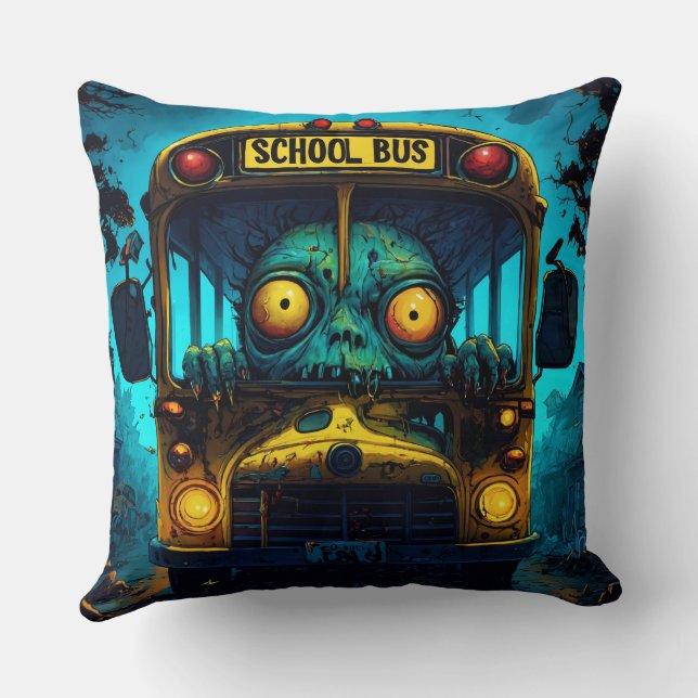 Monster Horror Bus Cushion (Back)