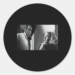 Monster Horror Movie Halloween Night Zombie Living Classic Round Sticker