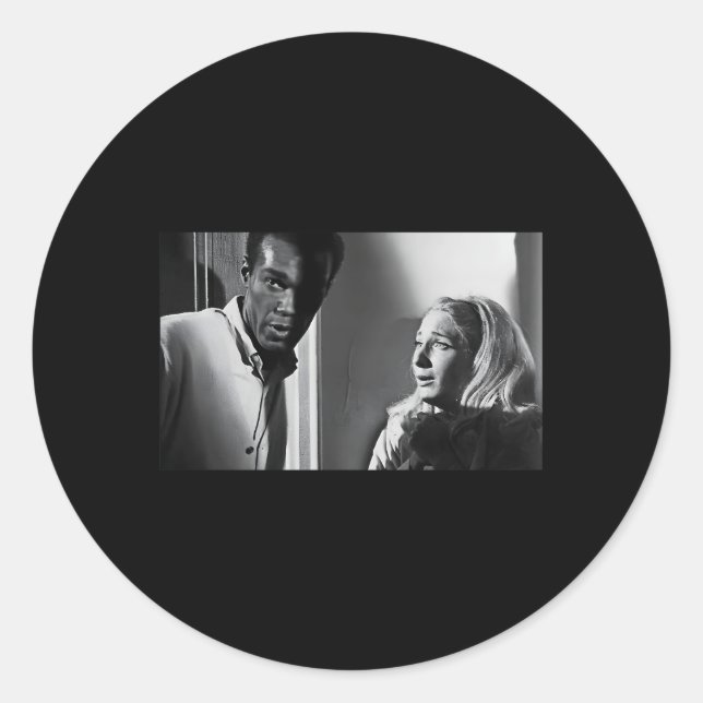 Monster Horror Movie Halloween Night Zombie Living Classic Round Sticker (Front)