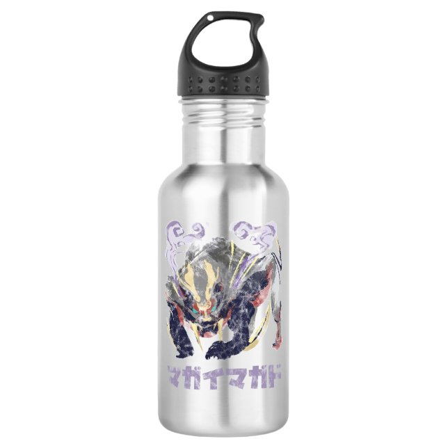 Monster Hunter Rise Magnamalo Kanji Icon  532 Ml Water Bottle (Front)