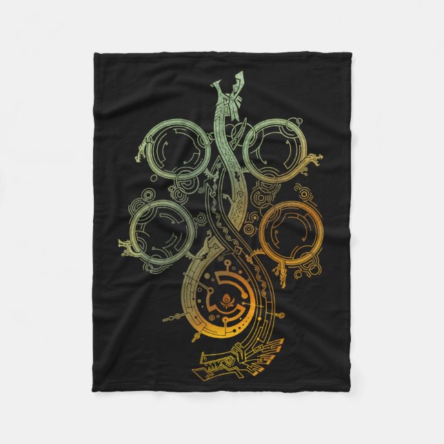 Monster Hunter Wilds Sticker  Fleece Blanket (Front)