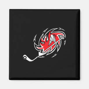 Monster Hurricane Storm Hockey Logo Magnet