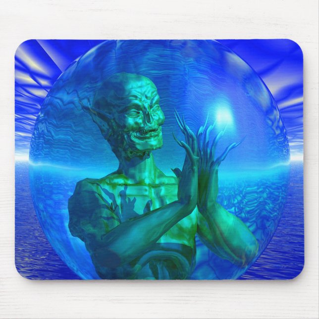 Monster in a Bubble Mouse Pad (Front)