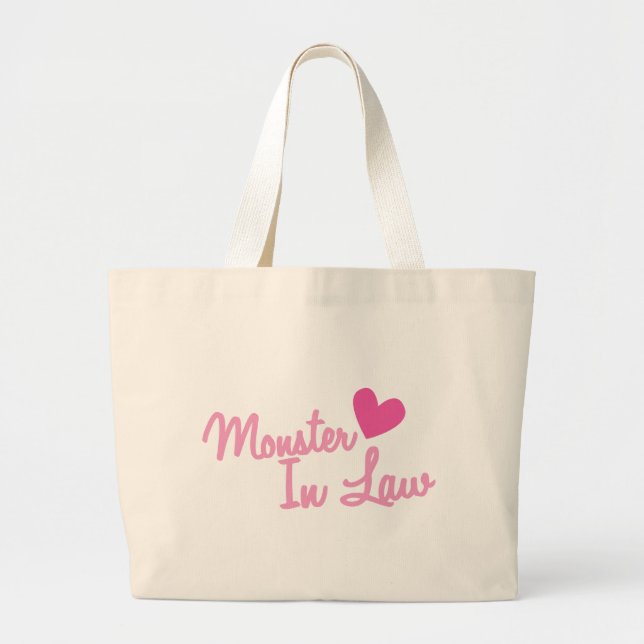 monster in law large tote bag (Front)