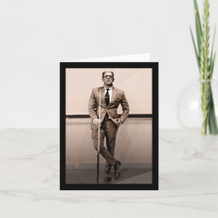 Monster In Suit Halloween Card
