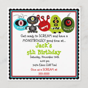 Monster Invitations