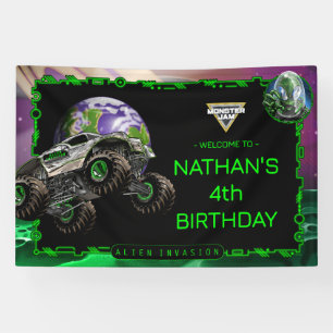 Monster Jam - Alien Invasion Birthday Banner