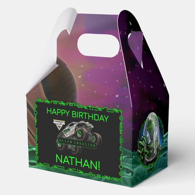Monster Jam - Alien Invasion Birthday Favour Box (Front)