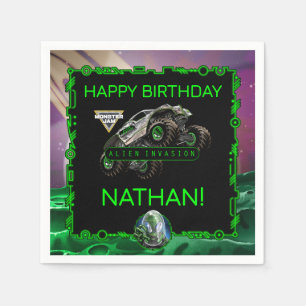 Monster Jam - Alien Invasion Birthday Napkin