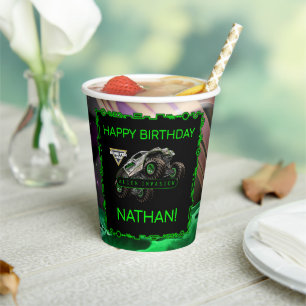 Monster Jam - Alien Invasion Birthday Paper Cups
