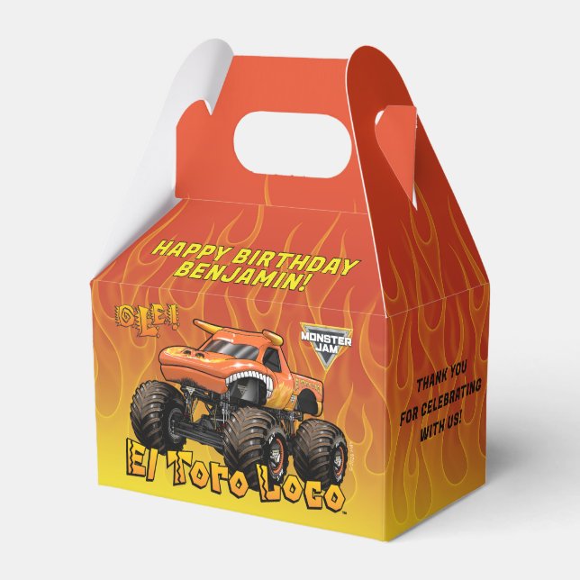 Monster Jam - El Toro Loco Birthday Favour Box (Front Side)