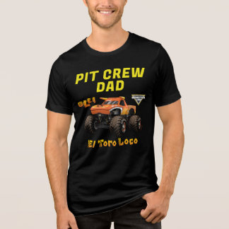 Monster Jam - El Toro Loco Birthday Pit Crew Dad Tri-Blend Shirt
