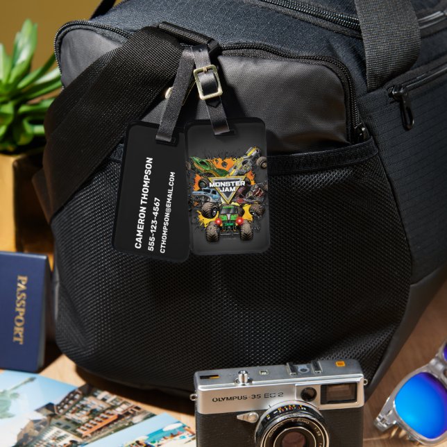 Monster Jam Group Luggage Tag (Front & Back)