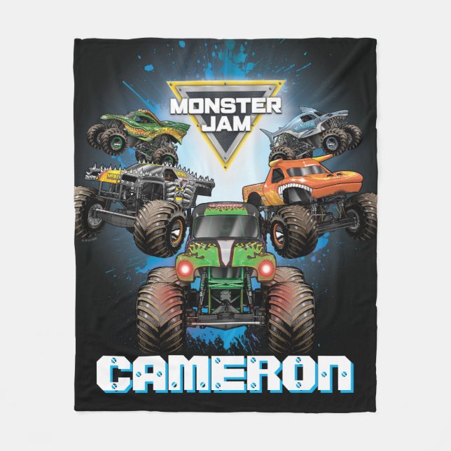 Monster Jam Group - Personalised Fleece Blanket (Front)