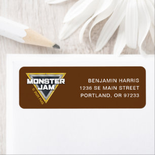 Monster Jam Logo Label Return Address Label