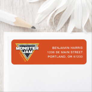 Monster Jam Logo Return Address Label