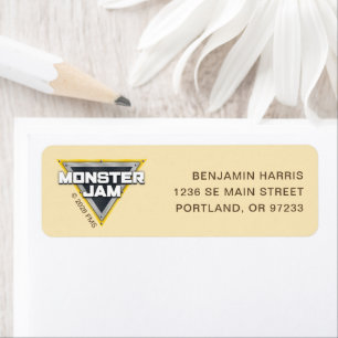 Monster Jam Logo Return Address Label