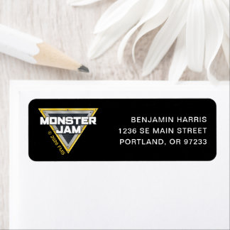 Monster Jam Logo Return Address Label