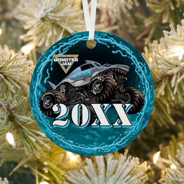 Monster Jam Megalodon Metal Tree Decoration (Insitu)