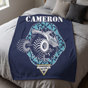 Monster Jam Megalodon - Personalised Fleece Blanket