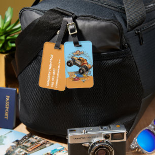Monster Jam Monster Mutt Luggage Tag