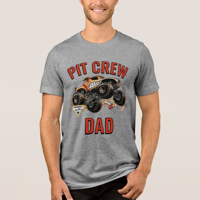 Monster Jam - Monster Mutt Pit Crew Dad Tri-Blend Shirt (Front)