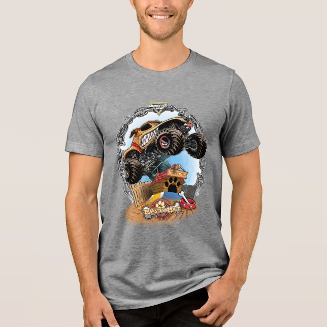Monster Jam Monster Mutt Tri-Blend Shirt (Front)