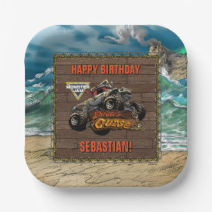 Monster Jam - Pirate's Curse Birthday Paper Plate