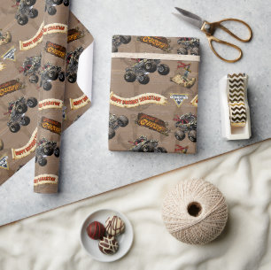 Monster Jam - Pirate's Curse Birthday Wrapping Paper