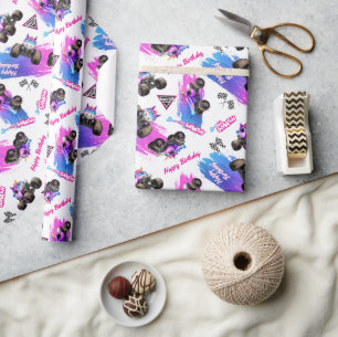 Monster Jam - Sparkle Smash Birthday Wrapping Paper