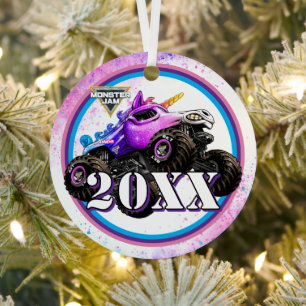 Monster Jam Sparkle Smash Metal Tree Decoration