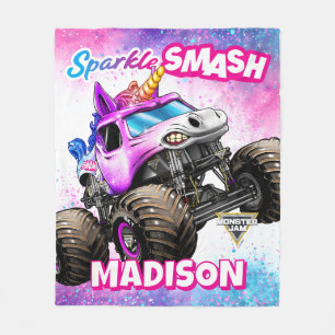 Monster Jam Sparkle Smash - Personalised Fleece Blanket