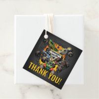 Monster Jam Trucks Birthday Thank You