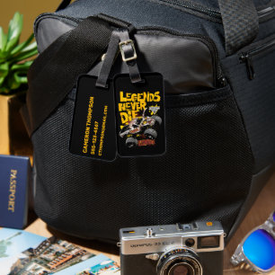Monster Jam Zombie Luggage Tag