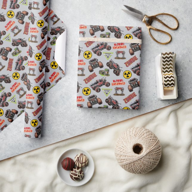 Monster Jam - Zombie Wrapping Paper (Crafts)