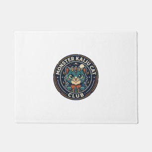 Monster Kaiju Cat Cat Graphic Tee Art - Monster Ka Doormat