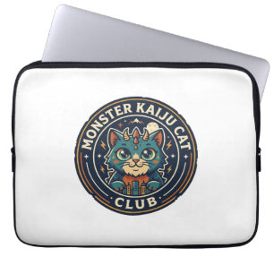 Monster Kaiju Cat Cat Graphic Tee Art - Monster Ka Laptop Sleeve