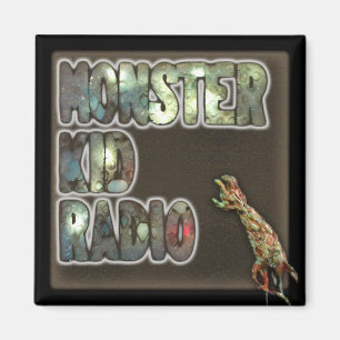 Monster Kid Radio Sign Magnet
