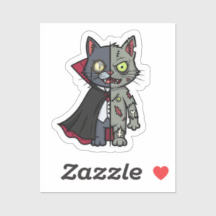 Monster Kitty Mashup – Half Vampire, Half Zombie