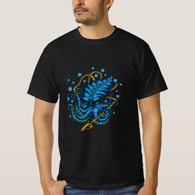Monster Kraken Color T-Shirt (Front)