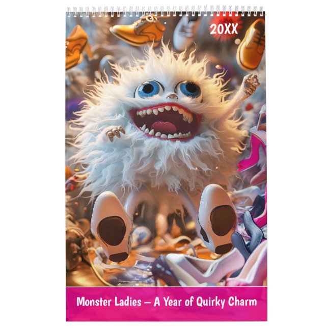 Monster Ladies – A Year of Quirky Charm Calendar (Cover)