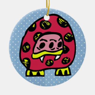 Monster Ladybug Ceramic Tree Decoration