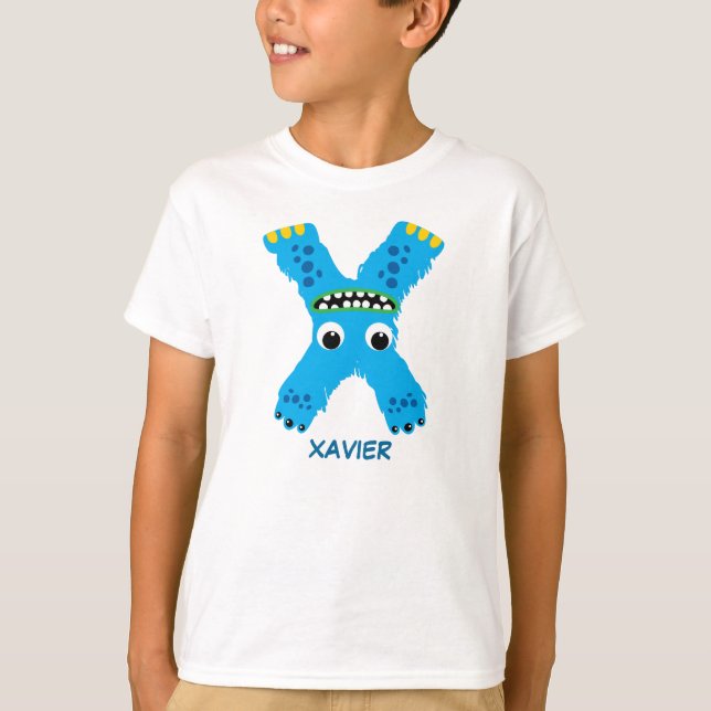 Monster Letters T-Shirt (Letter X) (Front)
