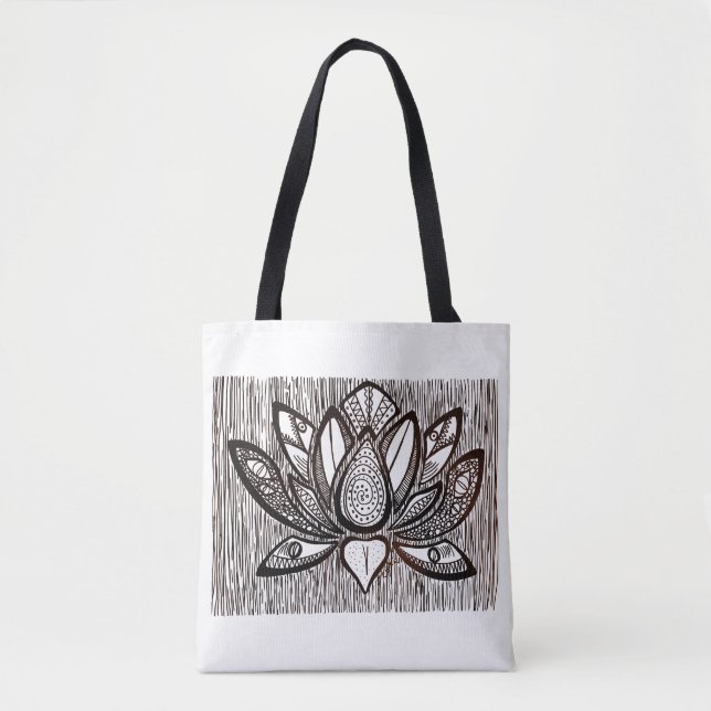 Monster Lotus Tote (Front)