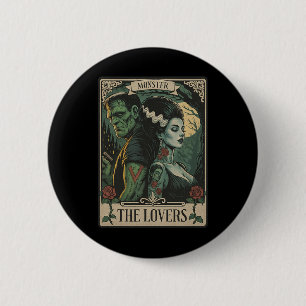 Monster Lovers Tarot Card Gothic Frankenstein Hall 6 Cm Round Badge