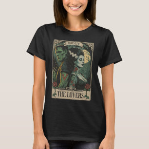 Monster Lovers Tarot Card Gothic Frankenstein Hall T-Shirt