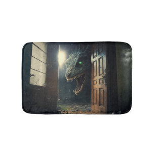 monster lurk bath mat